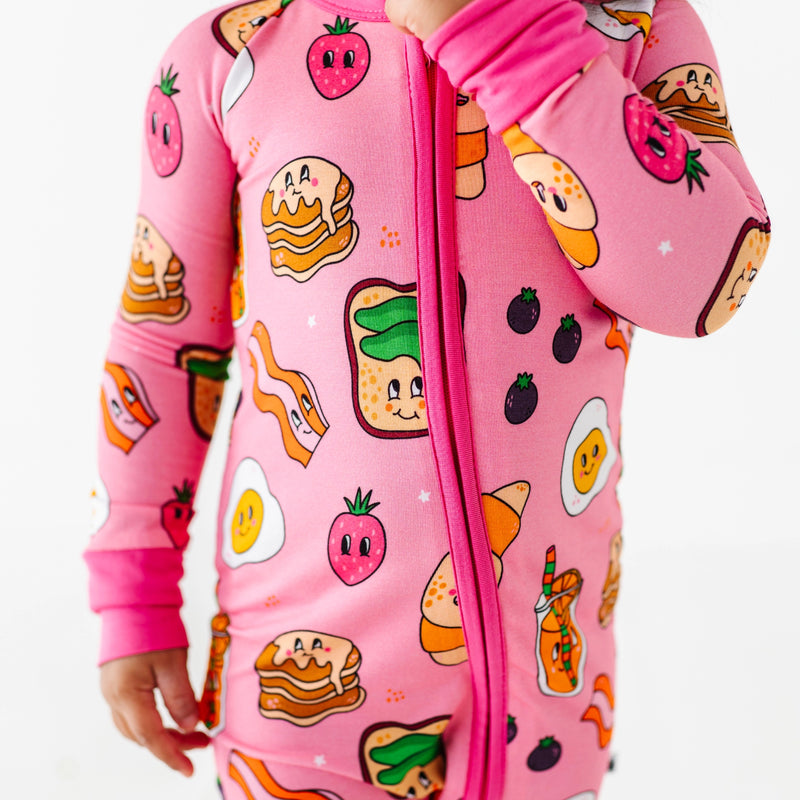 KIKI + LULU | Pink Breakfast Convertible Footies