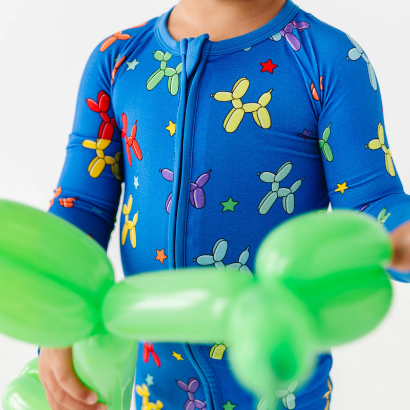 KIKI + LULU | Boy Animal Balloons Convertible Footies