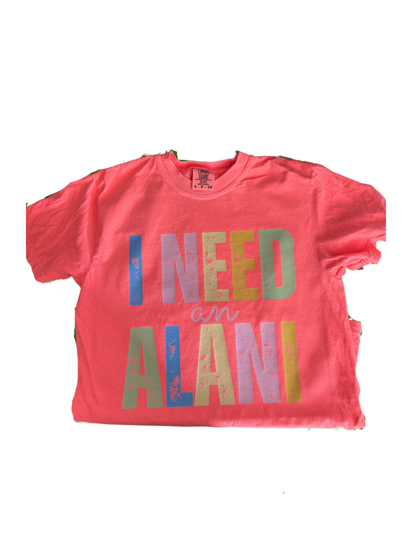 I Need an Alani- Neon Red Orange