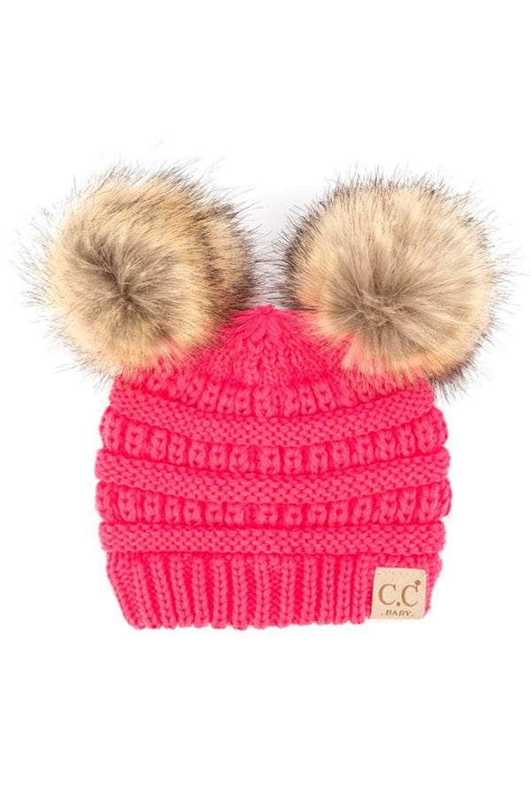 INFANT Fur Pom Pom Hat