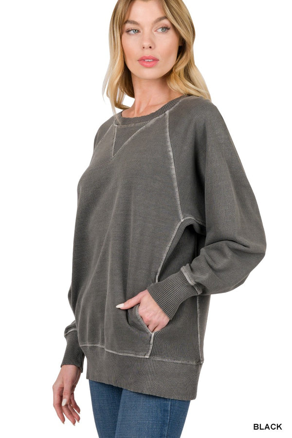 Pullover Crewneck with Pockets