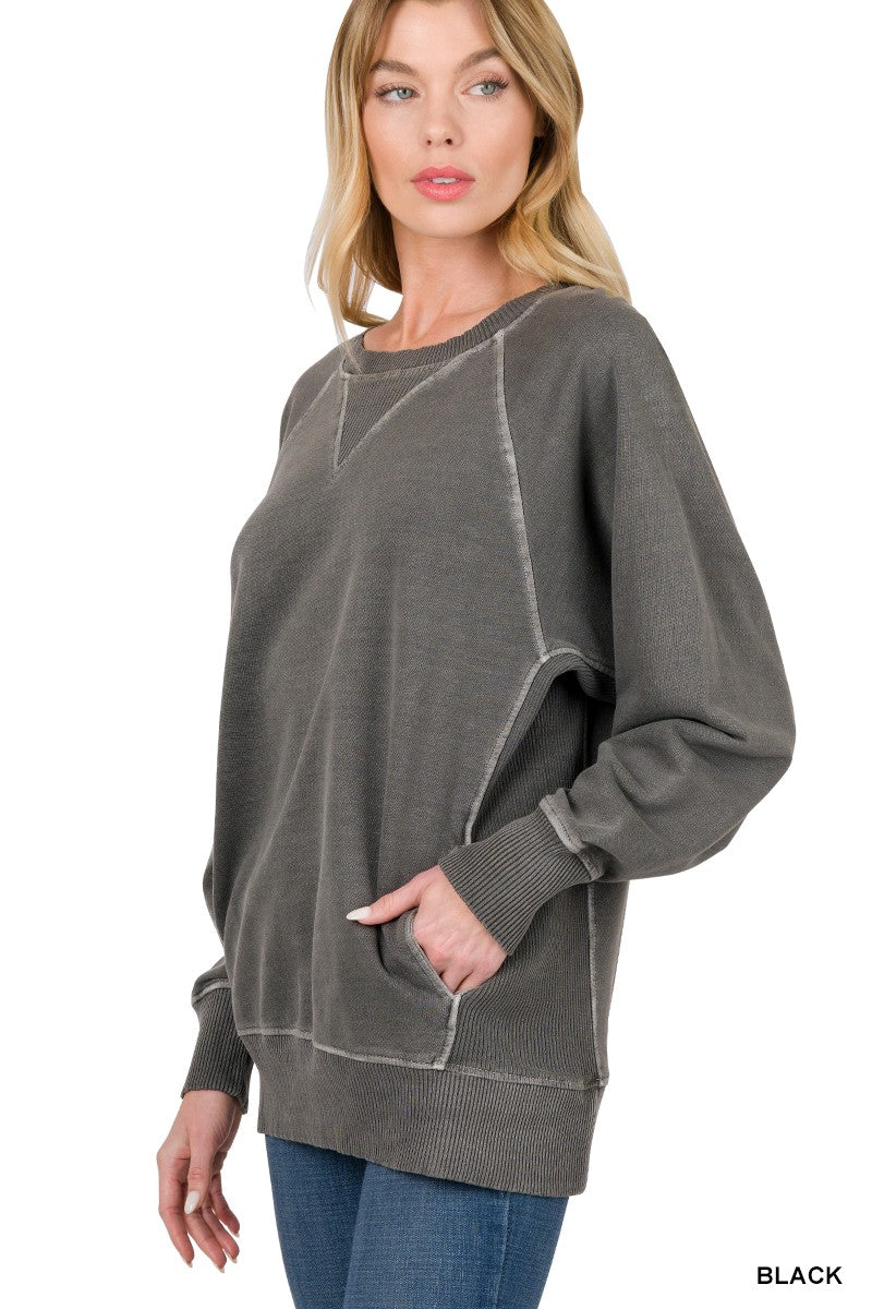 Pullover Crewneck with Pockets
