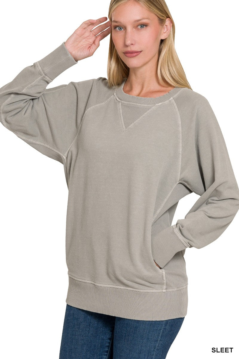 Pullover Crewneck with Pockets