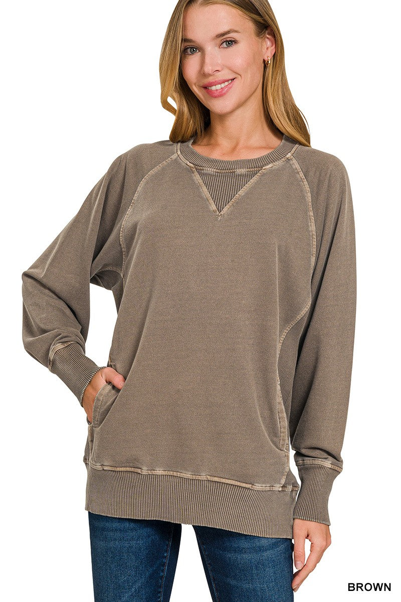 Pullover Crewneck with Pockets