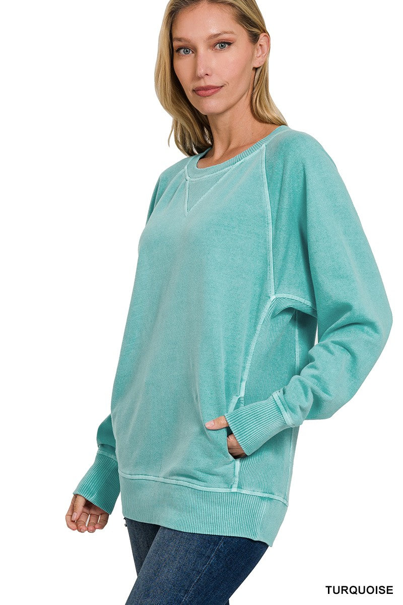 Pullover Crewneck with Pockets