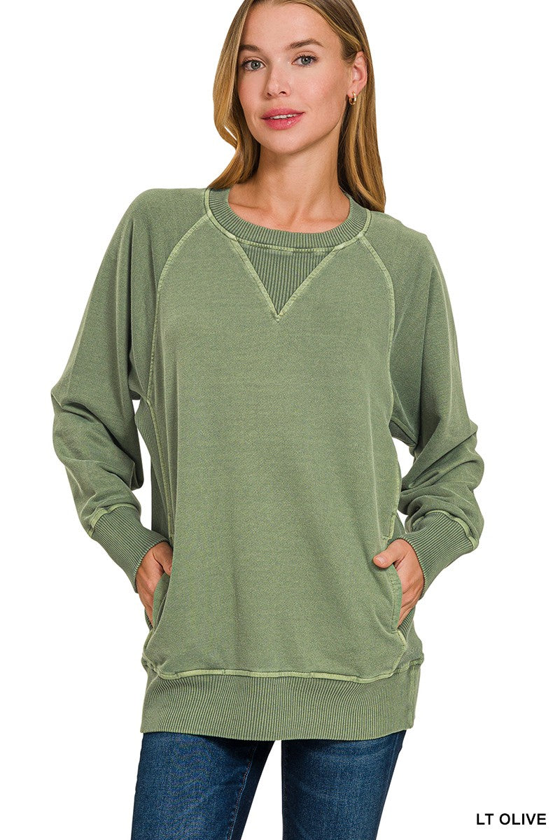 Pullover Crewneck with Pockets