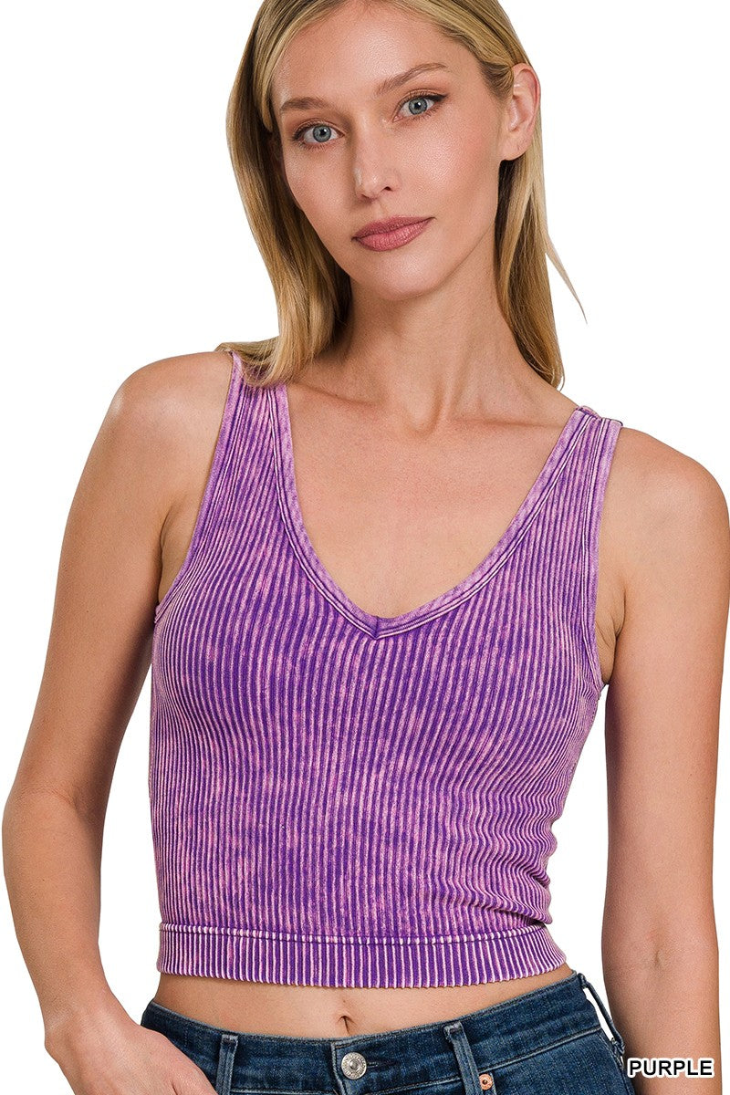 Cropped Padded Tank/Bra