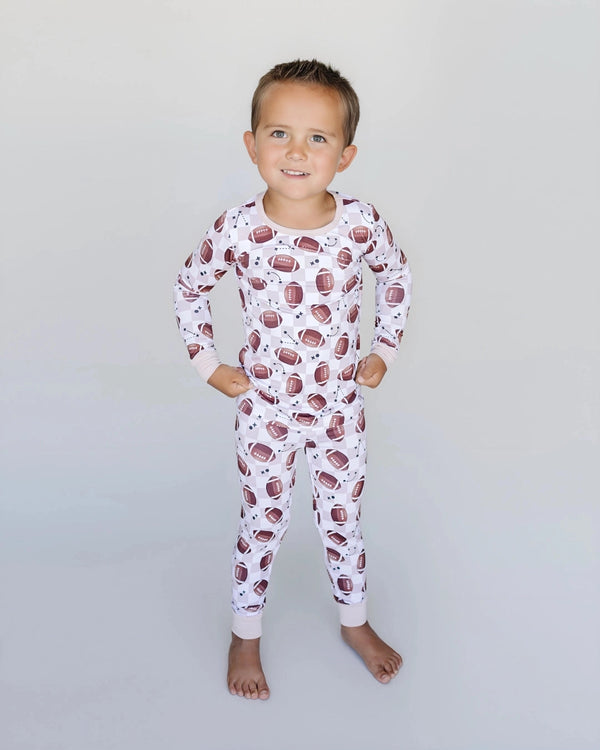 Lucky Panda | Bamboo Two Piece Kids Clothing Set | Game Day