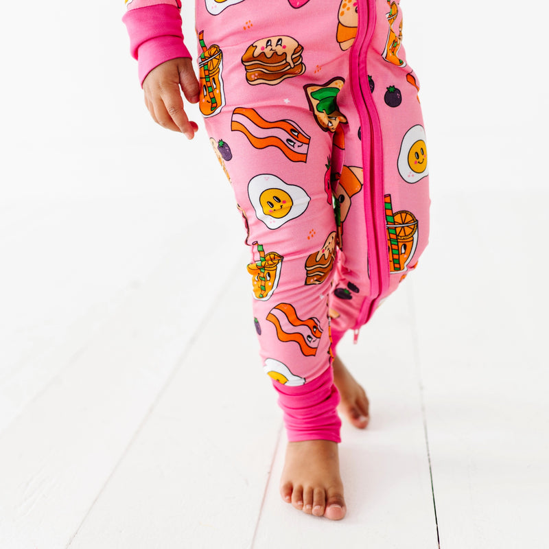 KIKI + LULU | Pink Breakfast Convertible Footies