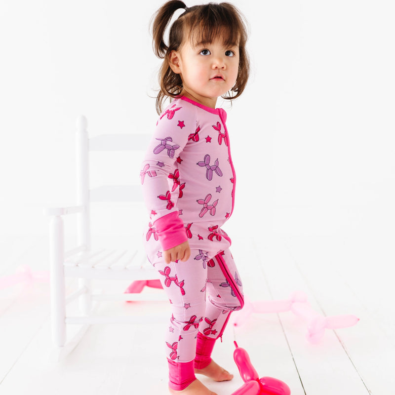 KIKI + LULU | Girl Animal Balloons Convertible Footies