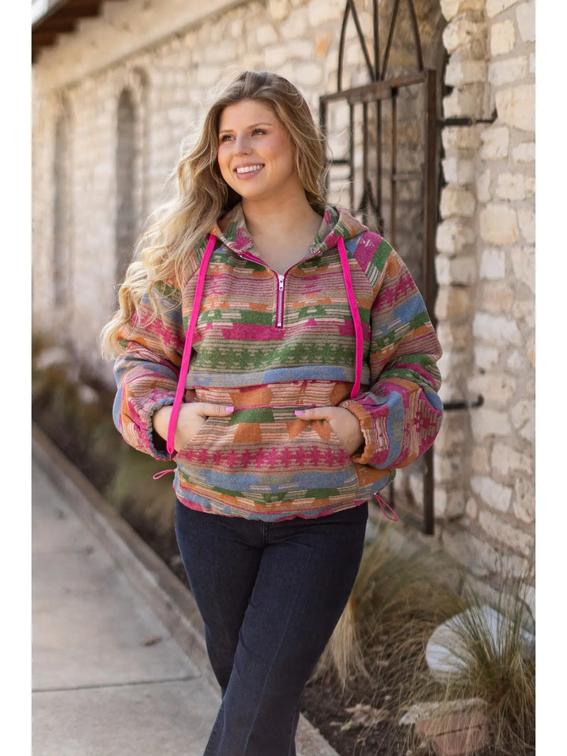 Aztec 1/4 Zip Sweatshirt