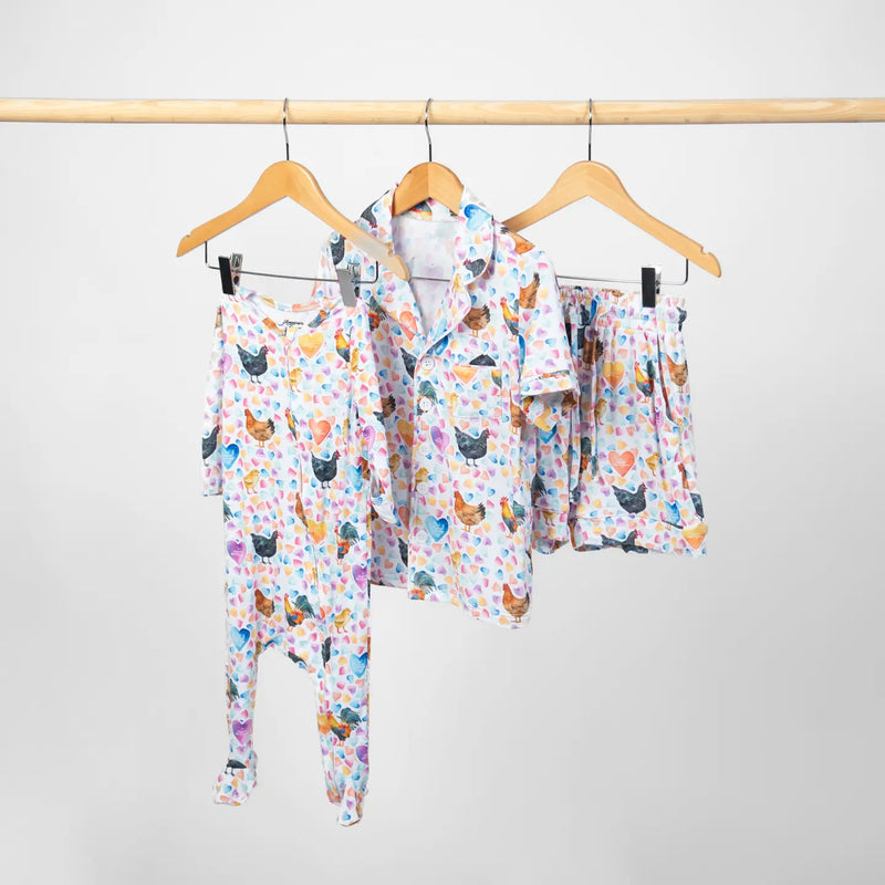 AFC | Valentine's Chicken Toddler Bamboo Jammies