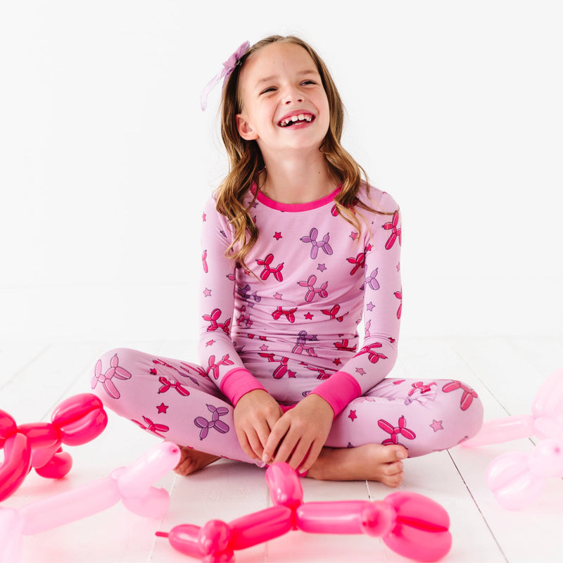 KIKI + LULU | Girl Animal Balloons Kids Pajamas