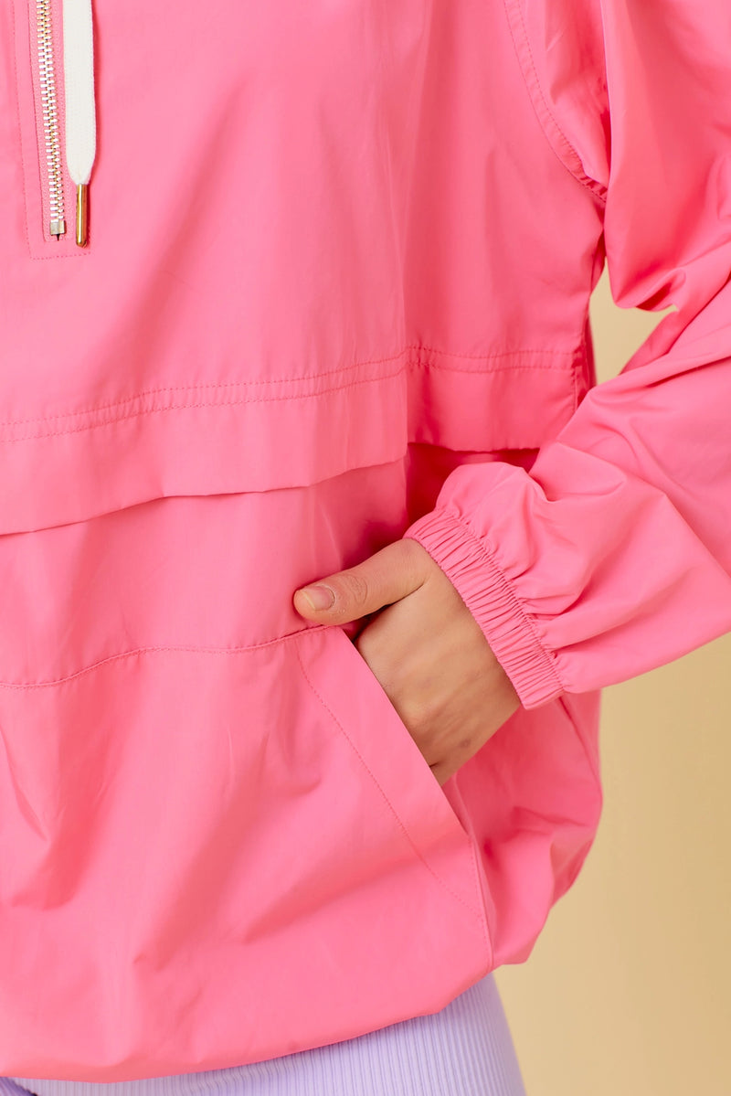 Neon Pink Windbreaker