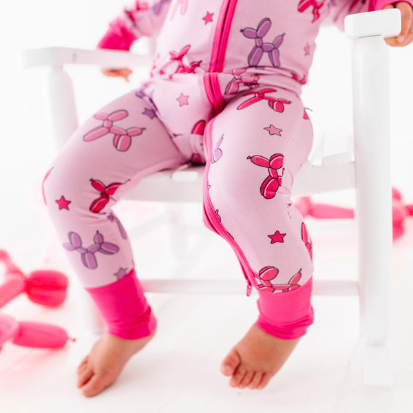 KIKI + LULU | Girl Animal Balloons Convertible Footies