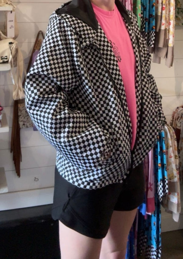 Checkered Windbreaker- Toddler/Youth/Adult