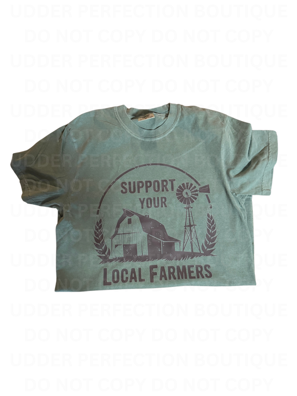 Support your Local Farmers- Light Green