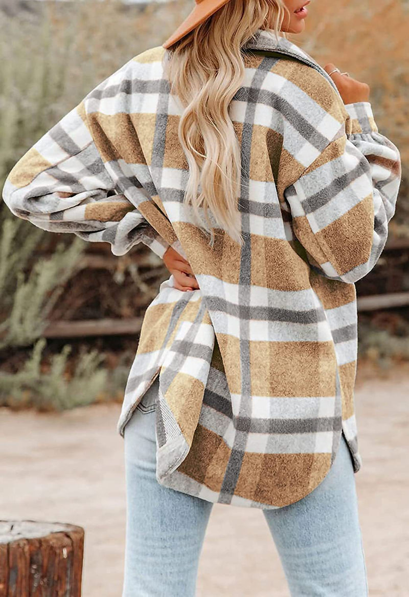 Plaid Flannel Jacket- 2 Colors