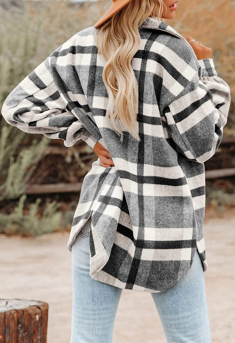 Plaid Flannel Jacket- 2 Colors