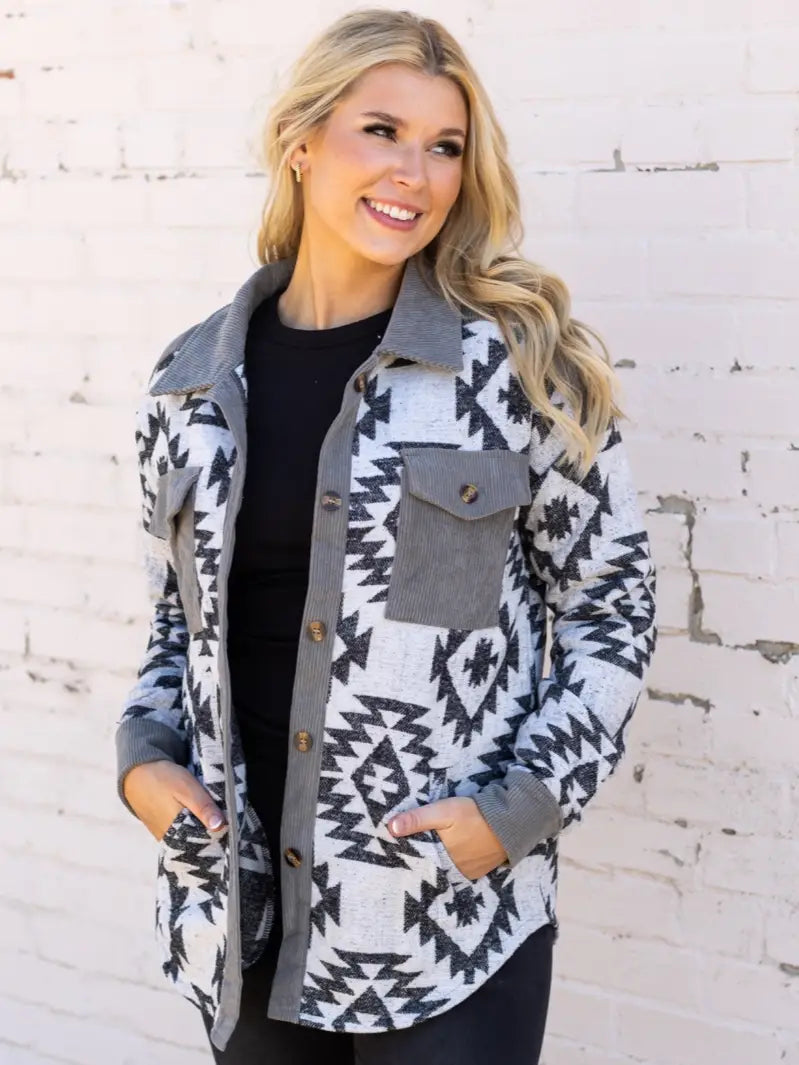 Western/Aztec Shacket