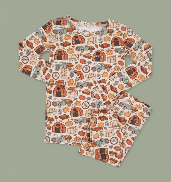 Hayride & Harvest Dream 2 Piece Bamboo Jammies | Dream Big Little Co.