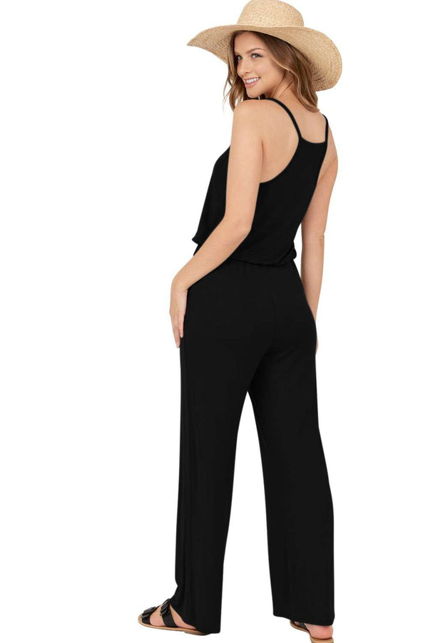 Sleeveless Jumpsuit- Black