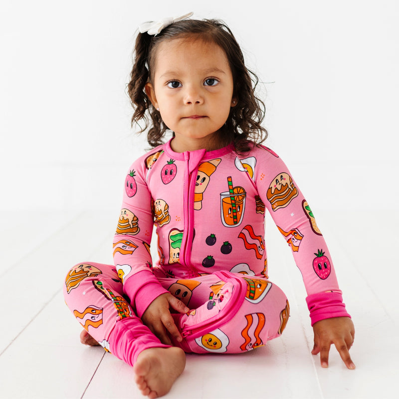 KIKI + LULU | Pink Breakfast Convertible Footies