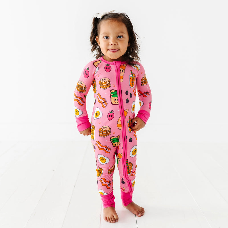 KIKI + LULU | Pink Breakfast Convertible Footies