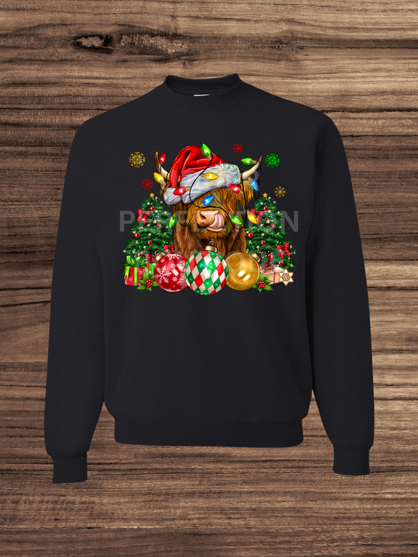 Christmas Highland Cow