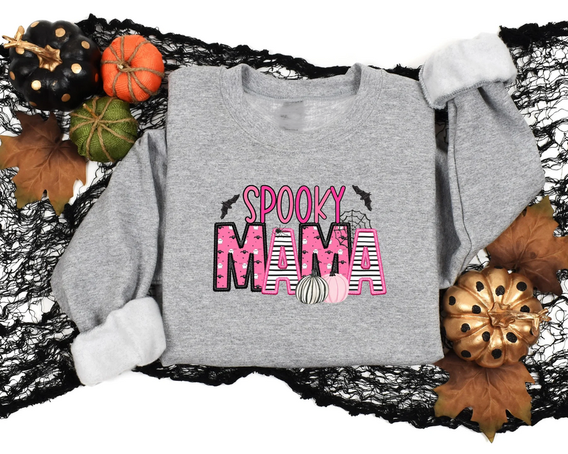 Spooky Mama Crewneck- Athletic Heather