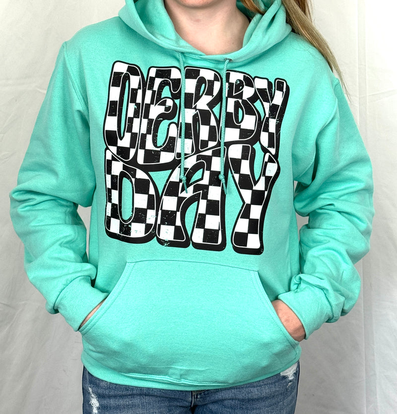 Derby Day Hoodie- Mint