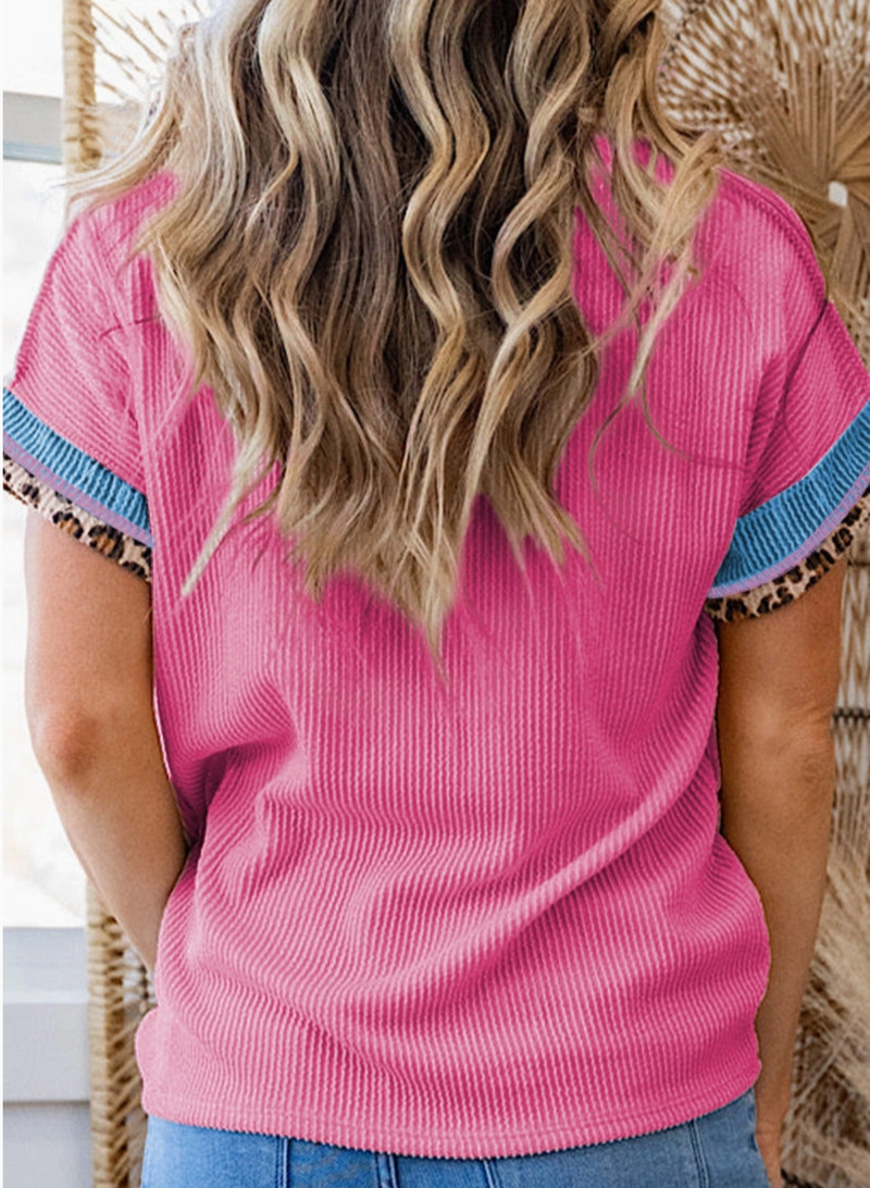 Leopard Corded T