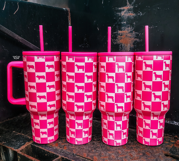 Checkered Show Tumblers- 40oz
