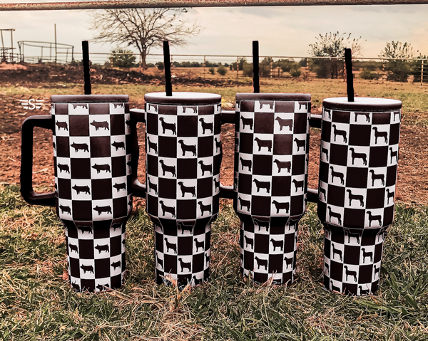 Checkered Show Tumblers- 40oz