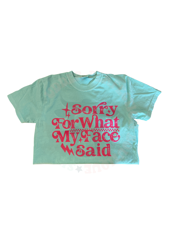 Sorry for what my face said- Chalky Mint