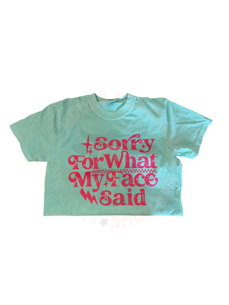 Sorry for what my face said- Chalky Mint
