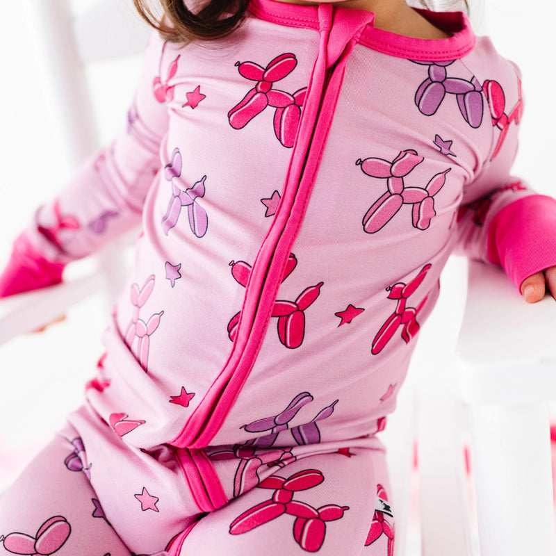 KIKI + LULU | Girl Animal Balloons Convertible Footies