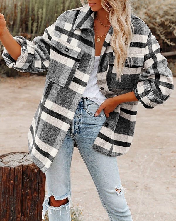 Plaid Flannel Jacket- 2 Colors