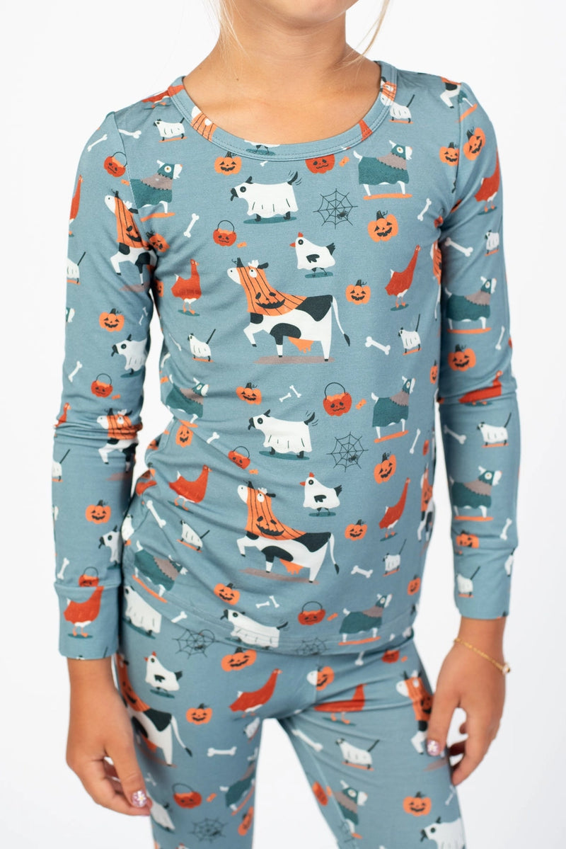 AFC | Trick or Treat Farm Animals 2 Piece Bamboo Jammies