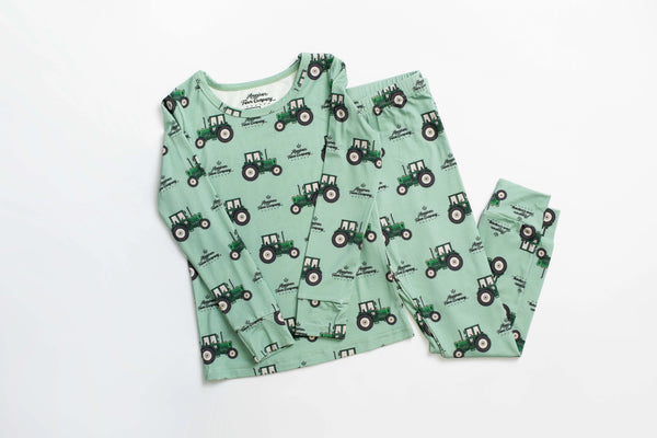 AFC | Green Tractor Toddler Bamboo Pajamas