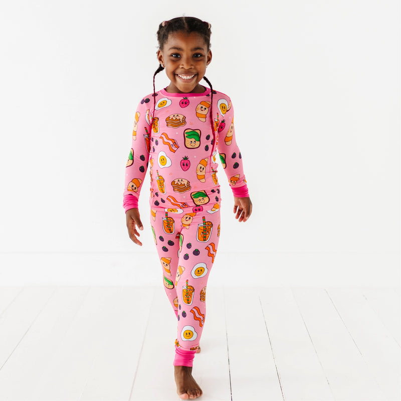 KIKI + LULU | Pink Breakfast Kids Pajamas