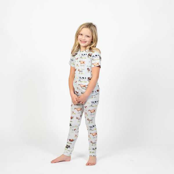 AFC | Watercolor Animal Toddler Bamboo Pajamas