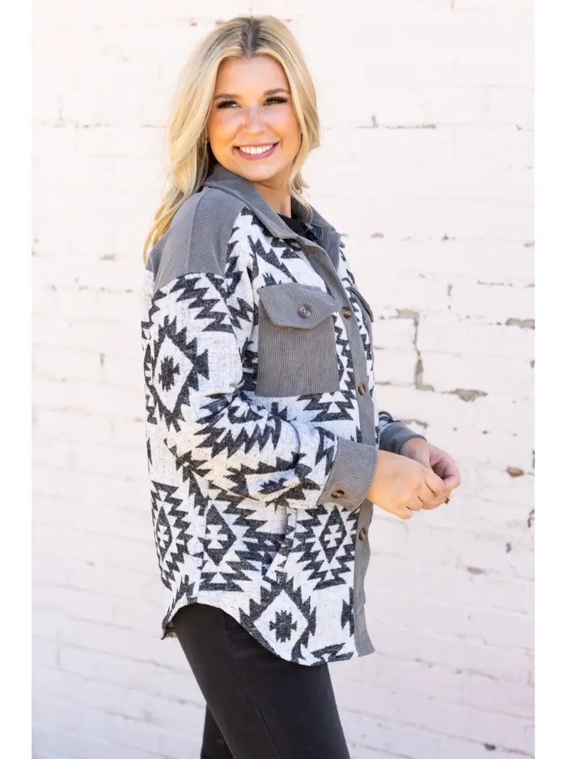 Western/Aztec Shacket