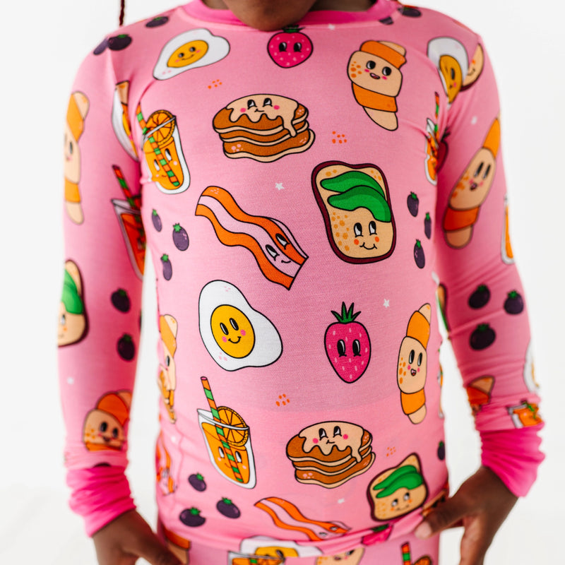 KIKI + LULU | Pink Breakfast Kids Pajamas