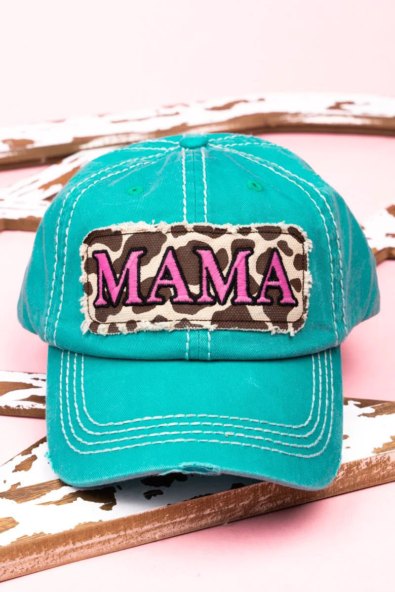 Distressed Mama Cow Hat