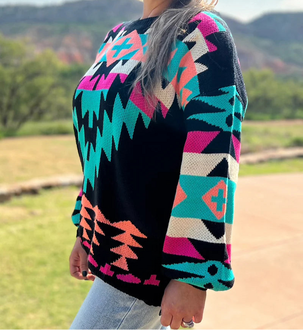 Western Lights Knit Sweater