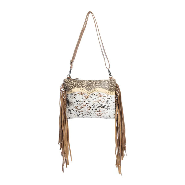 Mescalaro Hill Leather Bag- Gold Fleck