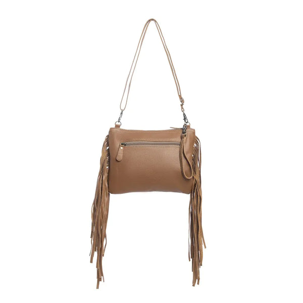 Mescalaro Hill Leather Bag- Gold Fleck