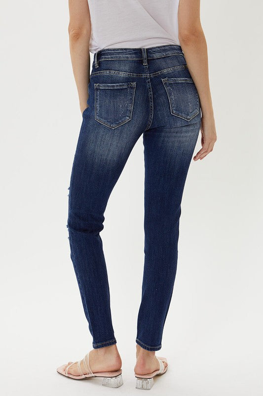 B. Mid Rise Super Skinny Jeans