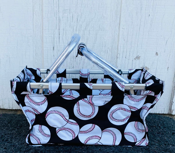 Baseball Collapsible Market Basket